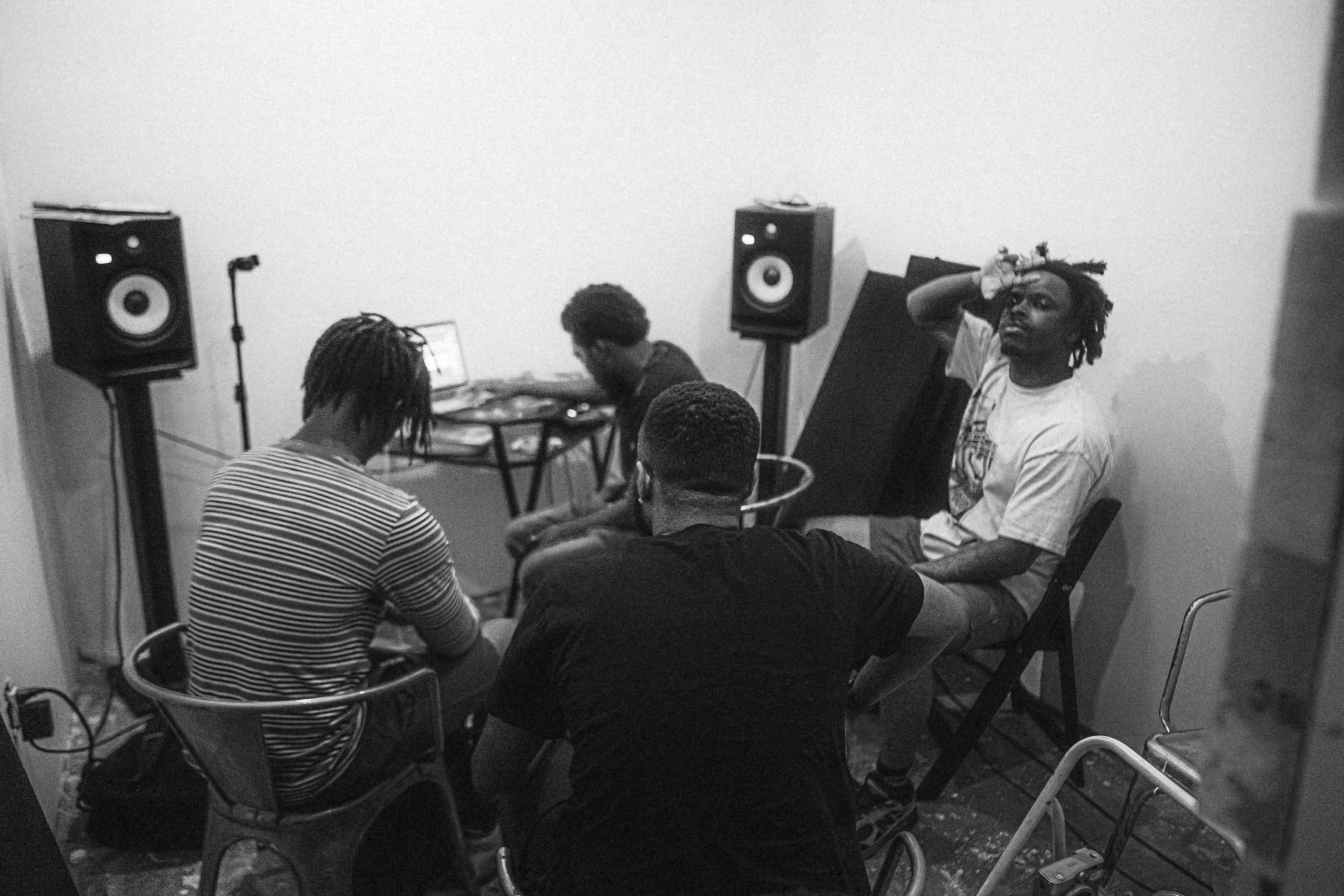 Musicians in a creative session